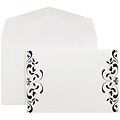JAM Paper® Wedding Invitations, Small, 4 7/8 x 3 3/8, White Floral Square Cards & White Envelopes, 100/pack (52659610)