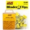 JAM Paper® Colored Office Desk Supplies Bundle, Yellow, Paper Clips & Binder Clips, 1 Pack of Each,