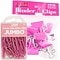 JAM Paper® Colored Office Desk Supplies Bundle, Pink, Jumbo Paper Clips & Medium Binder Clips, 1 Pac