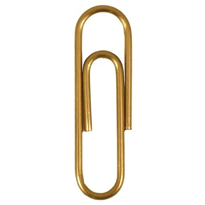 JAM Paper Small Paper Clips, Gold, 3 Packs of 100 (21832058B)