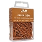 JAM Paper Small Paper Clips, Rose Gold, 2 Packs of 100 (21832057a)