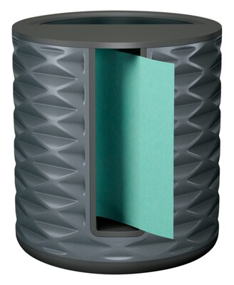 Post-it Pop-up Vertical Dispenser for 3 x 3 Notes, Black/Gray (ABS-330-B)
