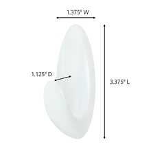 Command™ Medium Bath Hooks Value Pack, White, 6 Hooks (BATH18-6ES)