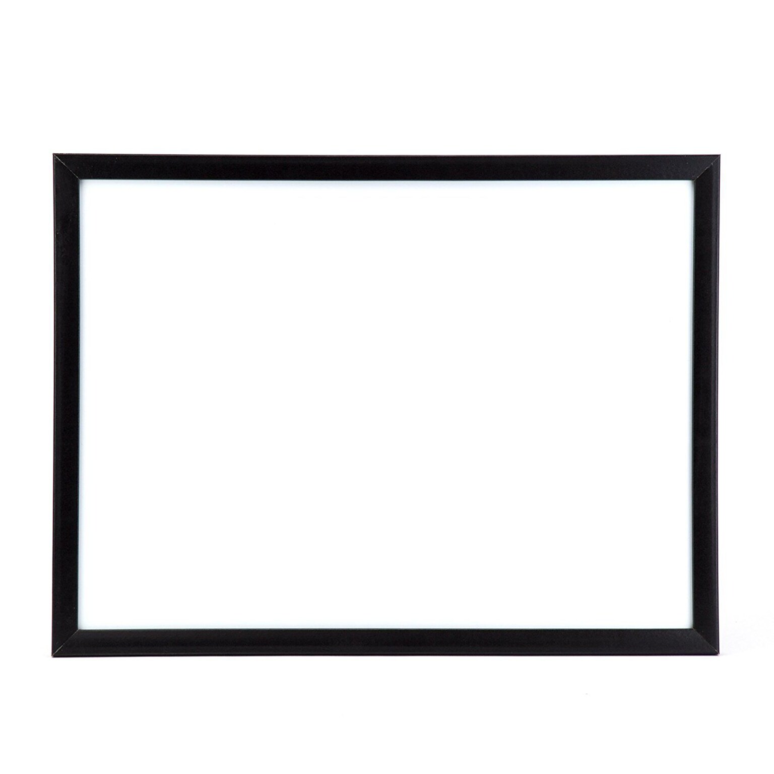 U Brands Magnetic Dry Erase Whiteboard, Black MDF Frame, 23 x 17 (307U00-01)