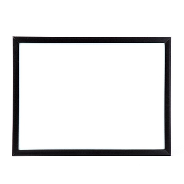 U Brands Magnetic Dry Erase Whiteboard, 23 x 17, Black MDF Frame (307U00-01)