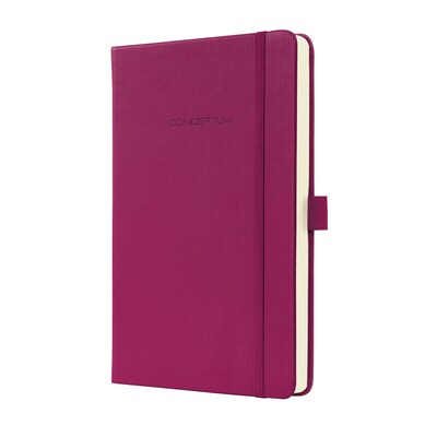 Sigel Hardcover Lined Notebook - A5 Journal Size with Elastic Closure (SGA5HEL-WP)