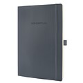 Sigel Softcover Lined Notebook - A4 Extra Large Size with Elastic Closure (SGA4SEL-DG)