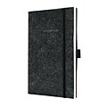 Sigel Feltcover Lined Notebook - A5 Journal Size with Elastic Closure (SGA5FEL-DG)