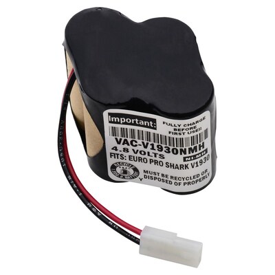 Dantona® 4.8 V Ni-MH Vacuum Battery For Euro-Pro Shark V1930 (VAC-V1930NMH)