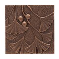 Gingko Leaf Wall Décor - Antique Copper (Whitehall Products) 10247