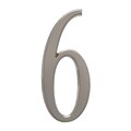 4.75 Number 6 Brushed Nickel (Whitehall Products) 11226