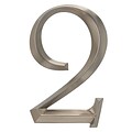 Classic 6 Inch Number  2  Polished Nickel (Whitehall Products) 11092