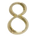 Classic 6 Inch Number  8  Polished Brass (Whitehall Products) 11108
