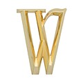 Classic 6 Inch Letter - W - Brass (Whitehall Products) 11173