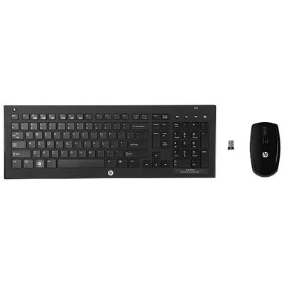 HP Wireless Elite v2 Desktop Keyboard and Mouse Combo, Black (QB355AA#ABL)