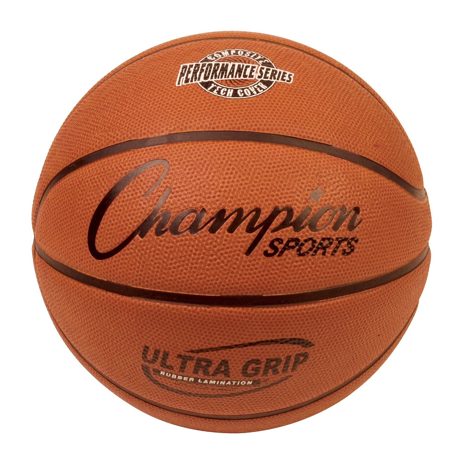 Champion Sports Ultra Grip Rubber Basketball with Bladder, Official Size 7 (CHSBX7)