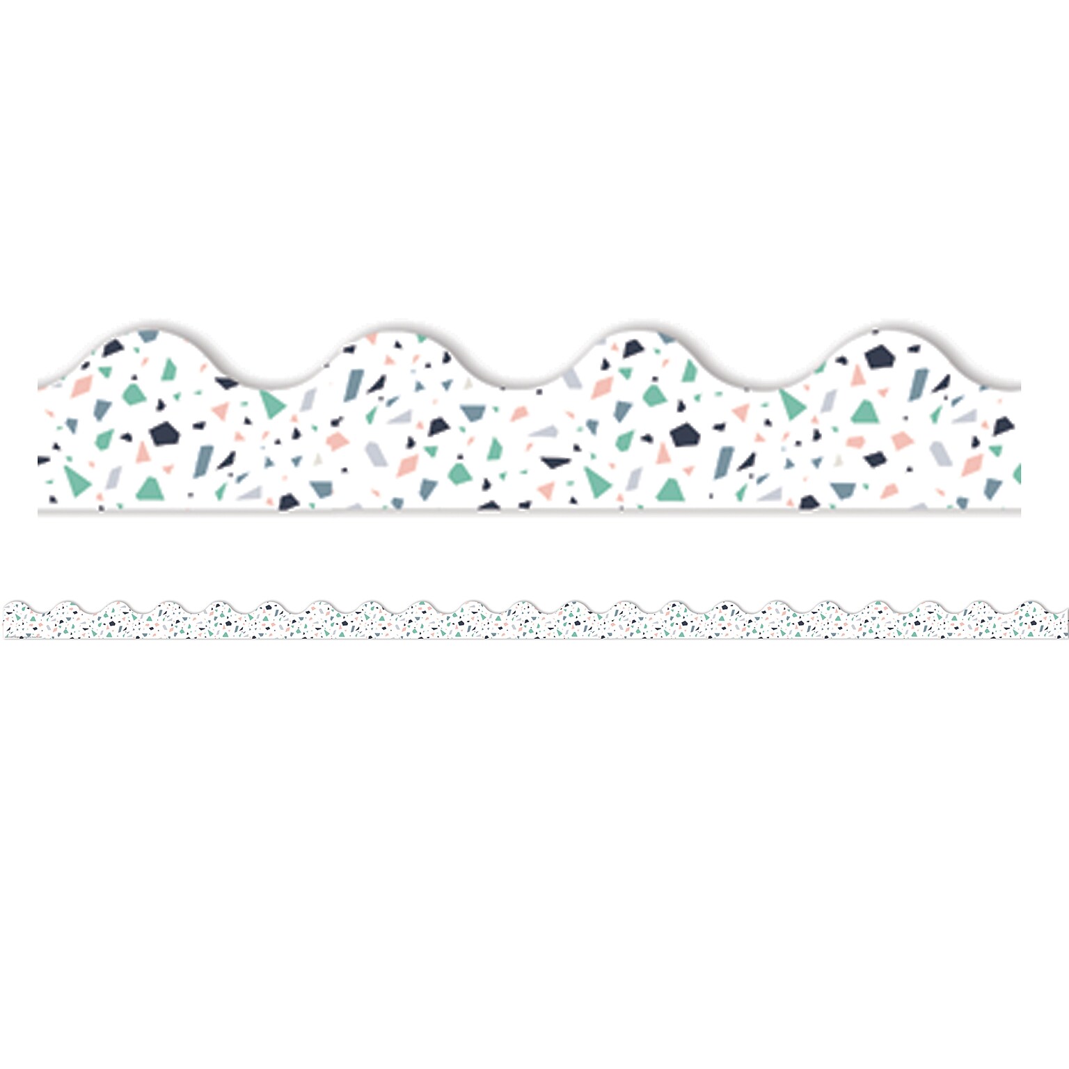 Eureka Simply Sassy White Terrazzo Deco Trim, 6 Packs (EU-845317BN)