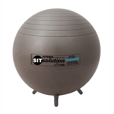 Champion Sports MAXAFE® Sitsolution 65cm Ball, with Stability Legs (CHSBRT65WL)