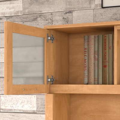 Bush Furniture Somerset 72"W Desktop Hutch, Maple Cross (WC81411)