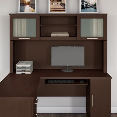 Bush Furniture Somerset 60"W Desktop Hutch, Mocha Cherry (WC81831)