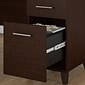 Bush Furniture Somerset 60"W Office Desk with Lateral File Cabinet and 5 Shelf Bookcase, Mocha Cherry (SET013MR)
