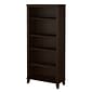 Bush Furniture Somerset 65.21" 5-Shelf Bookcase with Adjustable Shelves, Mocha Cherry Laminate (WC81865)