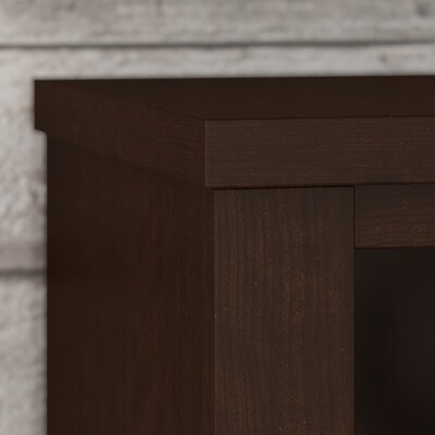 Bush Furniture Somerset 65" 5-Shelf Bookcase with Adjustable Shelves, Mocha Cherry Laminate (WC81865)