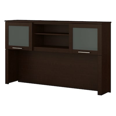 Bush Furniture Somerset 59.09"W Desktop Hutch, Mocha Cherry (WC81831)