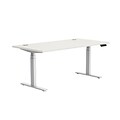 Union & Scale™ Workplace2.0™ 30X60 Height Adjustable Table, Silver Mesh