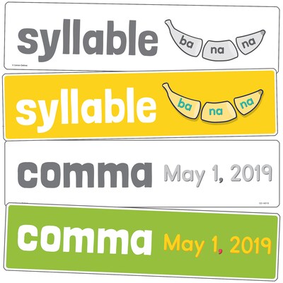 Carson-Dellosa Learning Cards Language Arts Word Wall, Grade 1, 60 Cards/Set (145115)