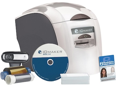 IDville ID Maker Edge 2-Sided ID Card Printer System