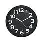 Tempus Silent Sweep Wall Clock, Plastic, 13" (TC62127B)