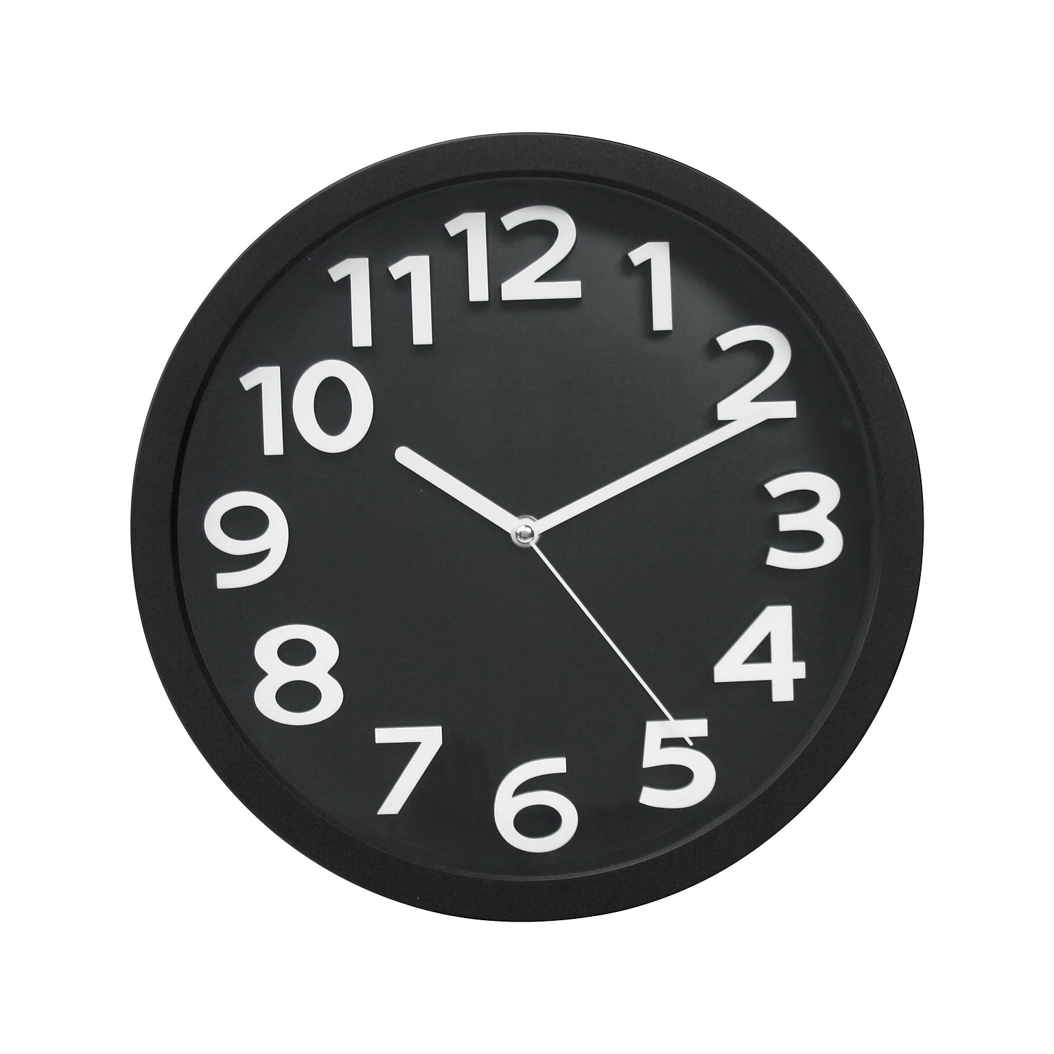 Tempus Silent Sweep Wall Clock, Plastic, 13 (TC62127B)