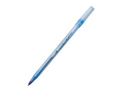 BIC Round Stic Xtra Life Ballpoint Pens, Medium Point, Blue Ink, 432/Carton (GSM11BLUCT)