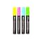 Marvy Uchida Bistro Chalk Markers, Chisel Point, Assorted, 4/Pack (12161)