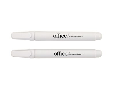 Office by Martha Stewart™ Liquid Chalk Markers, 2 Pack, White (28647)