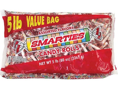 Smarties Classic Hard Candy, Assorted Flavors, 80 oz. (209-00009)