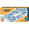 BIC Clic Stic Retractable Ballpoint Pens, Medium Point, Blue Ink, Dozen (90431/CSM11BL)