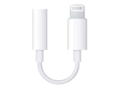 vestirse límite semanal Apple Lightning to 3.5mm Headphone Jack Adapter for iPad, iPod touch, and  iPhone (MMX62AM/A) | Quill.com
