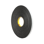 3M Double-Sided Tape, 1 x 5 Yds., Black (4466B)