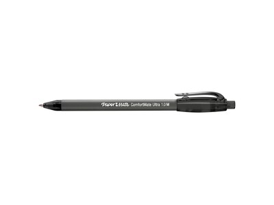 Paper Mate ComfortMate Ultra Retractable Ballpoint Pen, Medium Point, Black Ink, Dozen (6330187)