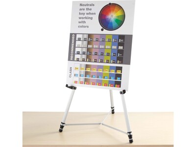 Quartet Display Easel, 66, Silver Aluminum (55EX)