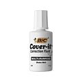 BIC Cover-it Correction Fluid, White (50367/WOC12-WHI)