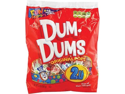 Dum Dums Original Lollipops, Assorted Flavors, 32 oz., 1200 Pieces (071-1)