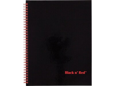 Black N Red Professional Notebooks, 8.5 x 11, Wide Ruled, 70 Sheets, Black (K67030)