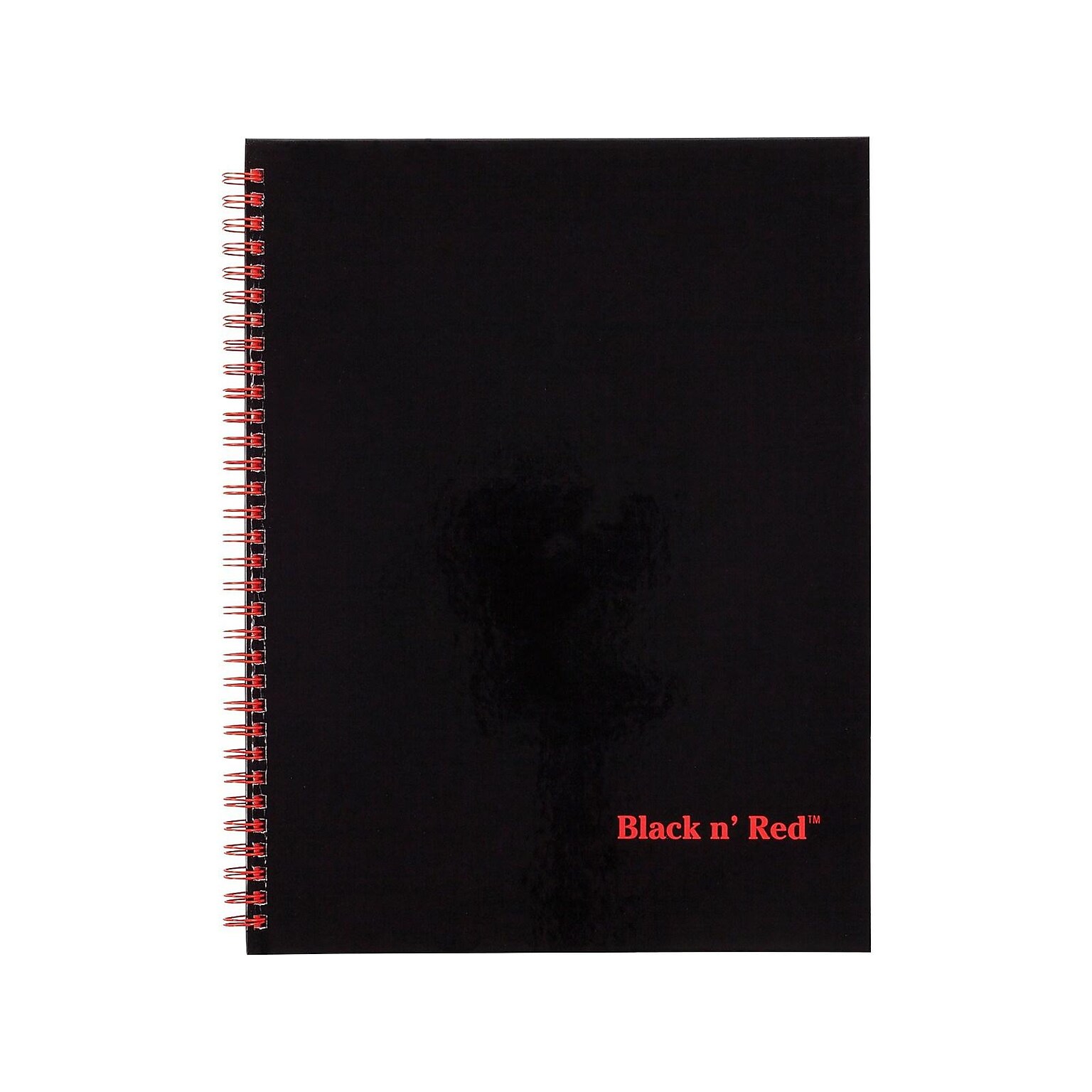 Black N Red Professional Notebook, 8.5 x 11, Wide Ruled, 70 Sheets, Black (K67030)