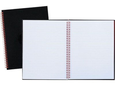 Black N Red Professional Notebooks, 8.5 x 11, Wide Ruled, 70 Sheets, Black (K67030)