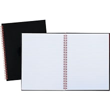 Black N Red Professional Notebooks, 8.5 x 11, Wide Ruled, 70 Sheets, Black (K67030)