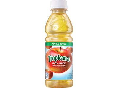 Tropicana Apple Juice, 10 oz., 24/Carton (TRO00029)