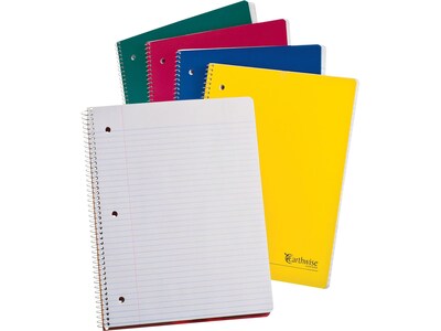Oxford Earthwise 1-Subject Notebooks, 8.5 x 11, College Ruled, 100 Sheets, Each (25-207R)